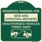Signmission Reserved Parking for New and Expecting Mothers Unauthorized Vehicles Towed Away, A-DES-G-1818-23092 A-DES-G-1818-23092 - alternate 1